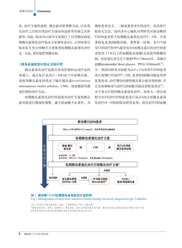 【期刊推荐】2型糖尿病短期胰岛素强化治疗临床专家指导意见