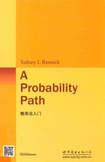 【书籍推荐】概率论入门英文 [（美）雷斯尼克 著] 2013年版